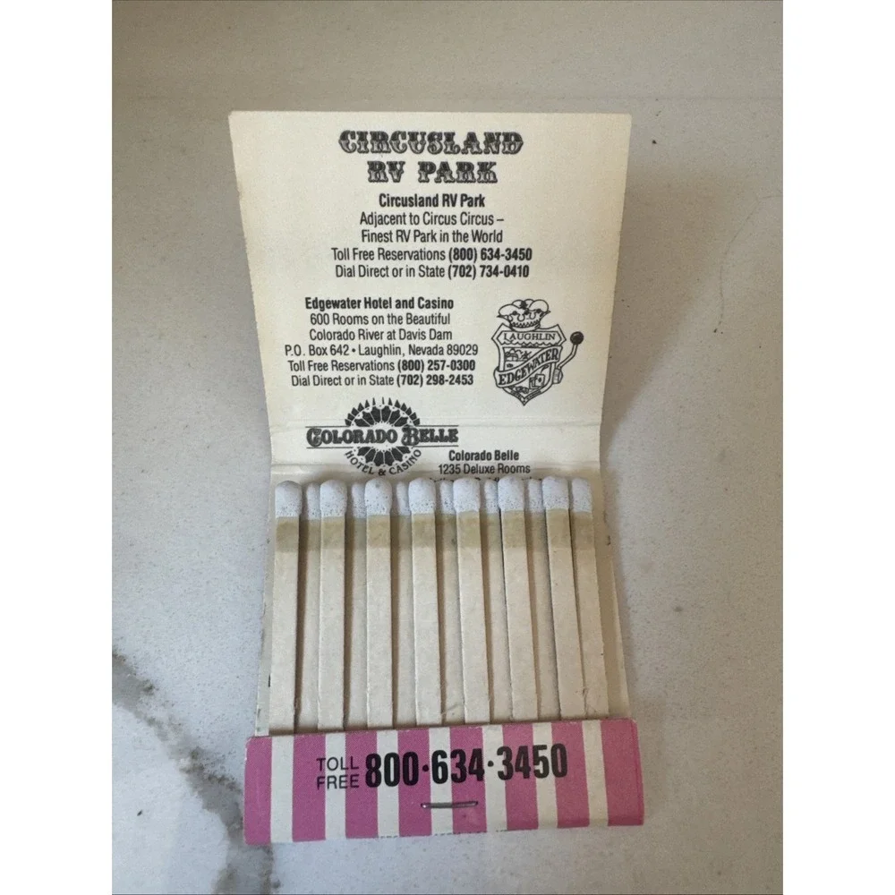 Circus Circus Hotel And Casino In Las Vegas Vintage‎ Matchbook